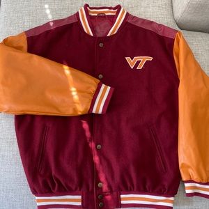 Authentic Virginia Tech Varsity Jacket (Size: Medium)